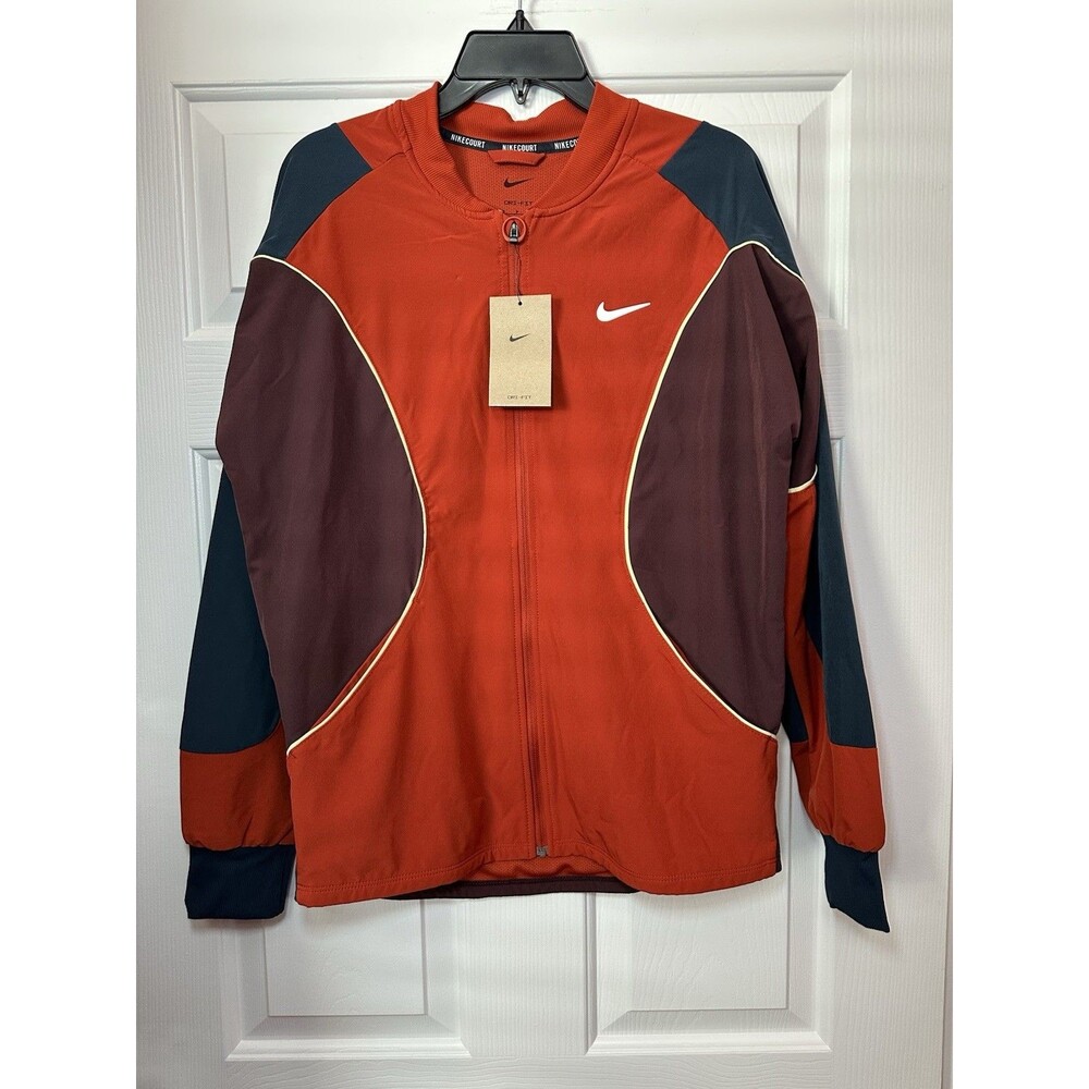 Size S Nike Court Advantage Dri Fit Tennis Jacket Dragon Red FD5340-626 Mens NEW